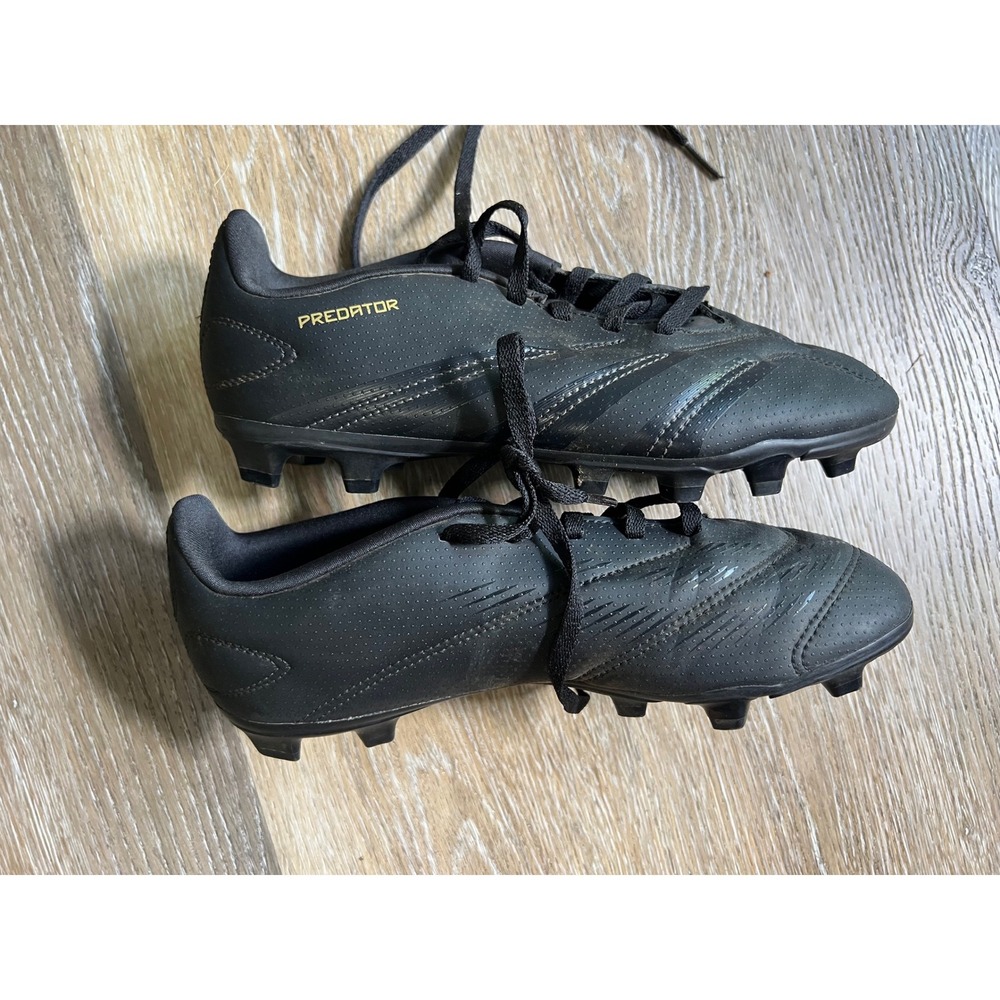 Adidas Predator Soccer Cleats Kids 4.5 Black Firm Ground IF6425 - Picture 2 of 7